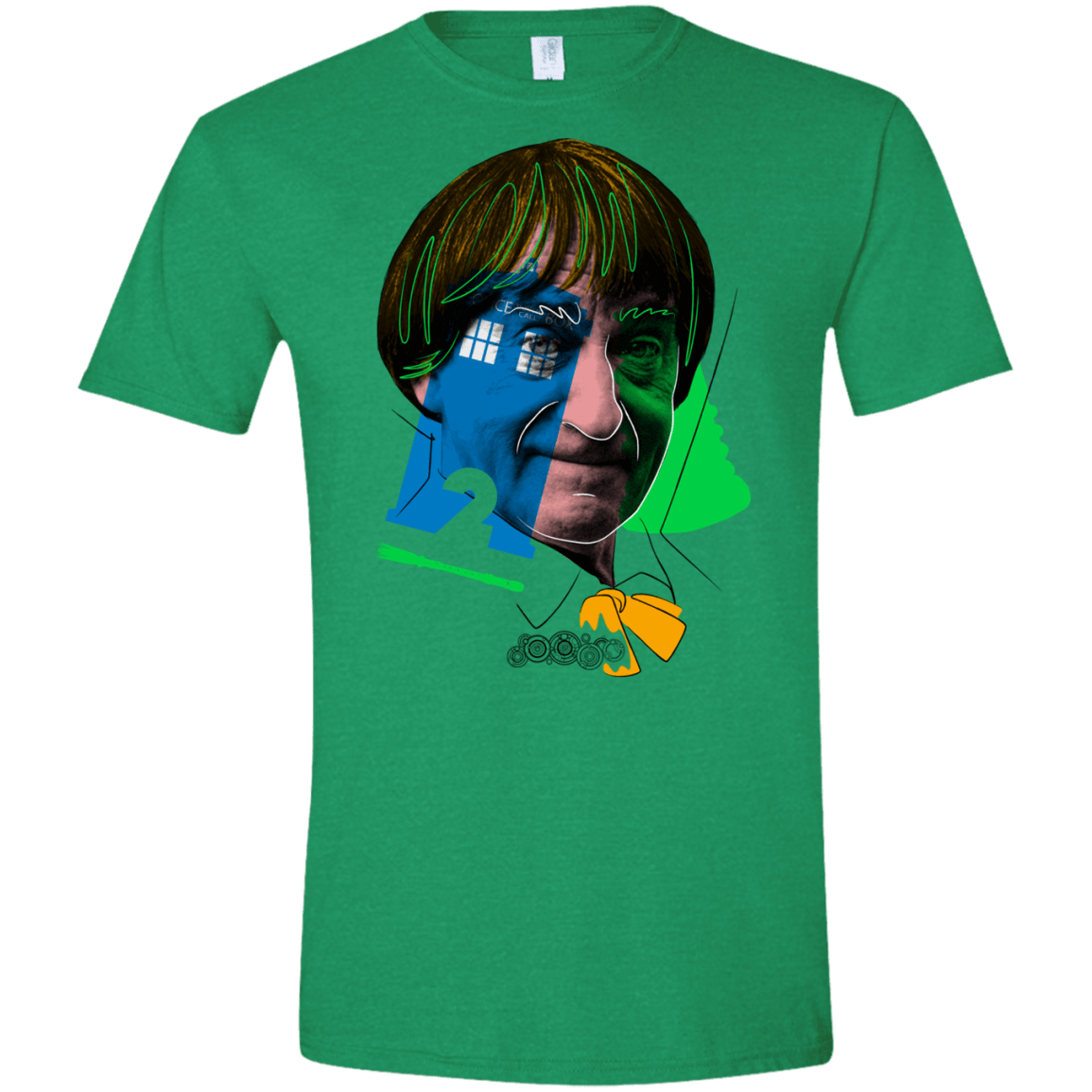 T-Shirts Heather Irish Green / S Doctor Warwhol 2 Men's Semi-Fitted Softstyle