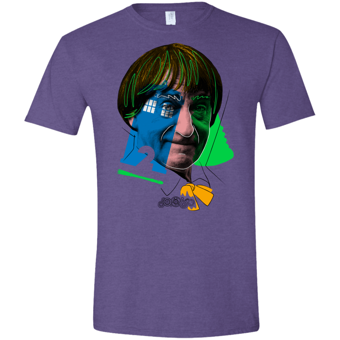 T-Shirts Heather Purple / S Doctor Warwhol 2 Men's Semi-Fitted Softstyle