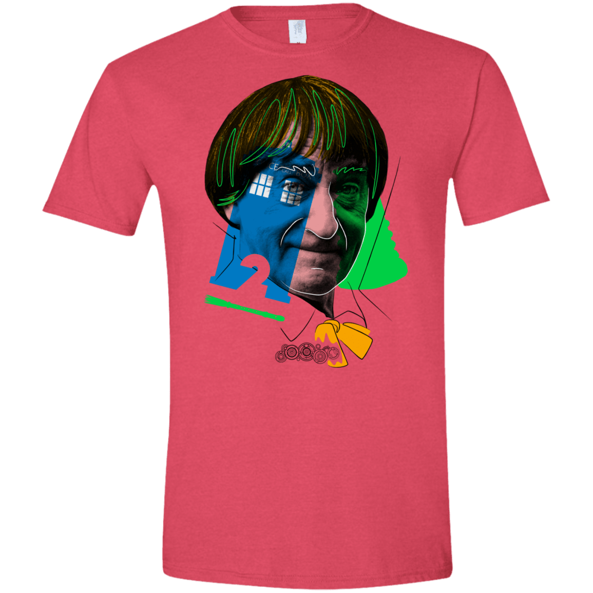 T-Shirts Heather Red / S Doctor Warwhol 2 Men's Semi-Fitted Softstyle