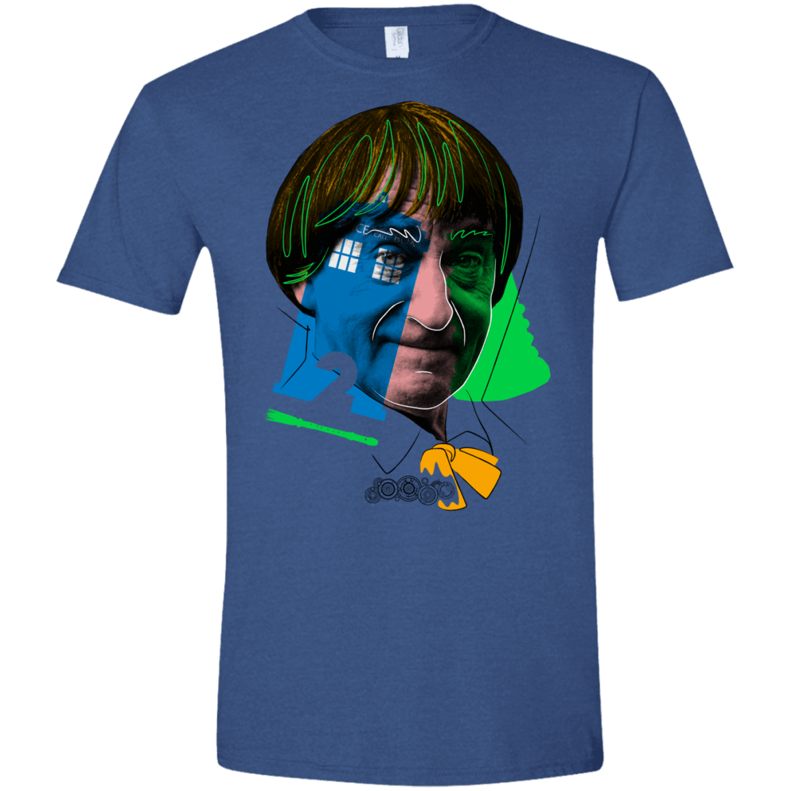 T-Shirts Heather Royal / X-Small Doctor Warwhol 2 Men's Semi-Fitted Softstyle