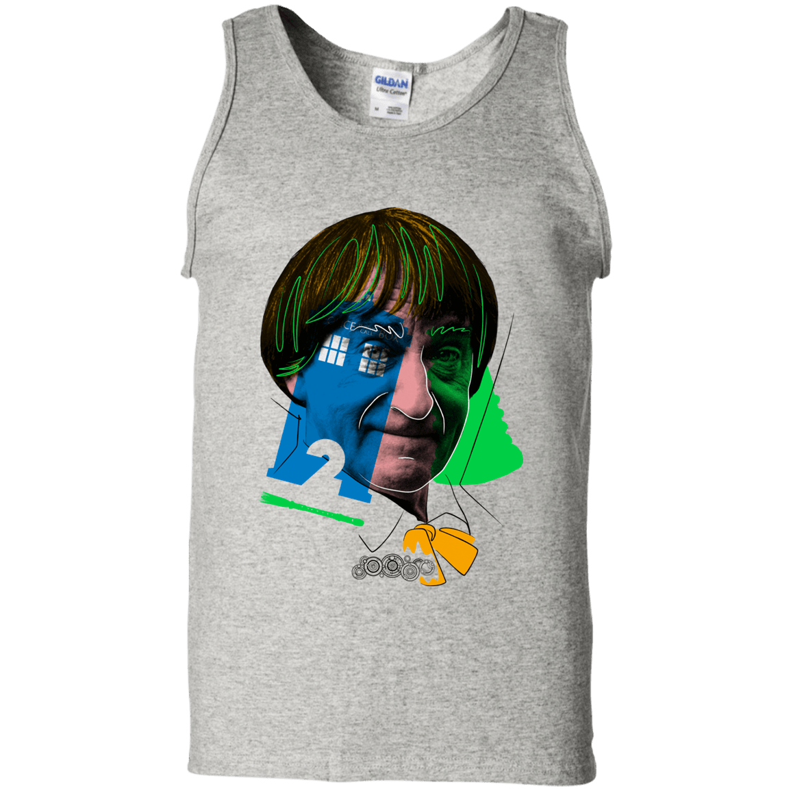 T-Shirts Ash / S Doctor Warwhol 2 Men's Tank Top