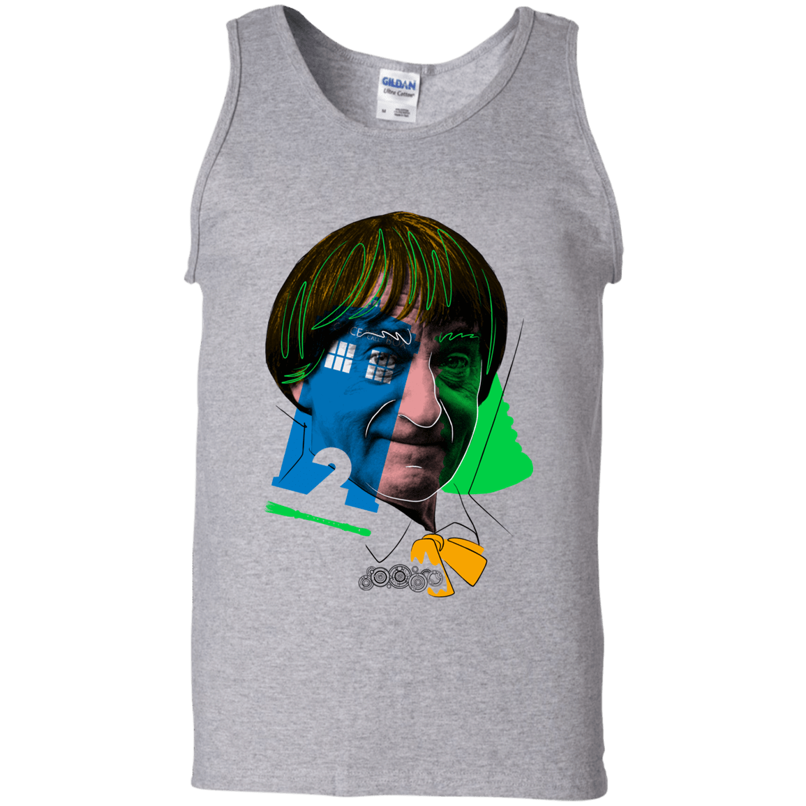 T-Shirts Sport Grey / S Doctor Warwhol 2 Men's Tank Top