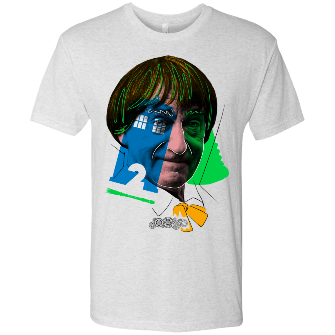 T-Shirts Heather White / S Doctor Warwhol 2 Men's Triblend T-Shirt