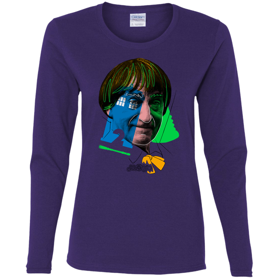 T-Shirts Purple / S Doctor Warwhol 2 Women's Long Sleeve T-Shirt