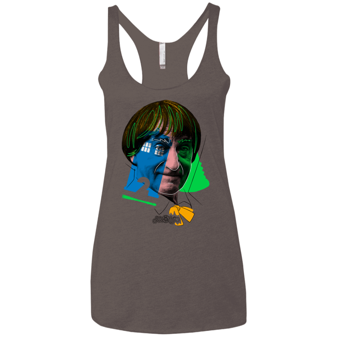 T-Shirts Macchiato / X-Small Doctor Warwhol 2 Women's Triblend Racerback Tank