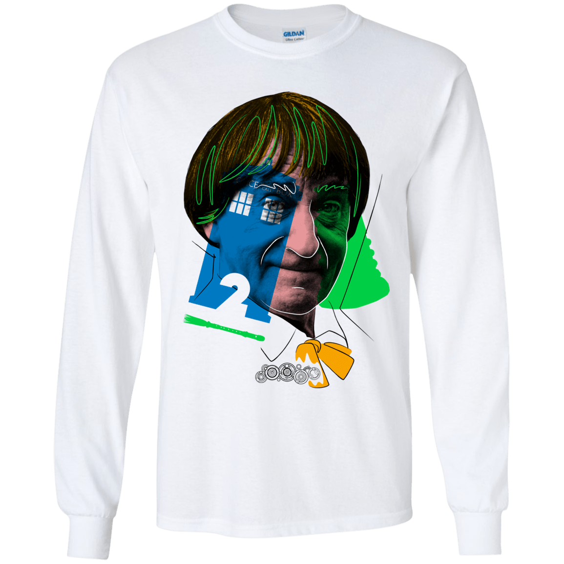 T-Shirts White / YS Doctor Warwhol 2 Youth Long Sleeve T-Shirt