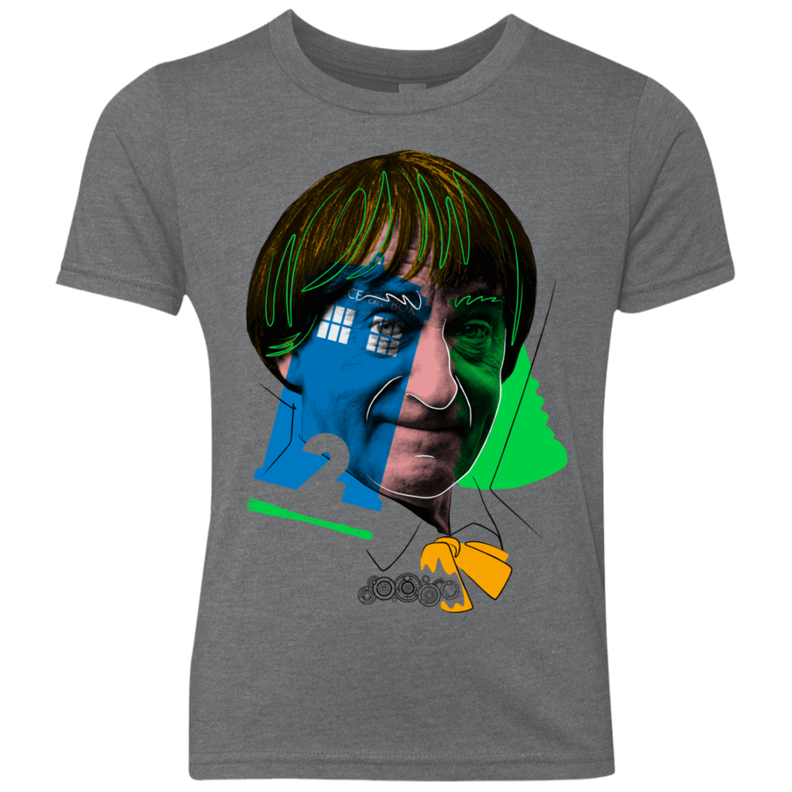 T-Shirts Premium Heather / YXS Doctor Warwhol 2 Youth Triblend T-Shirt