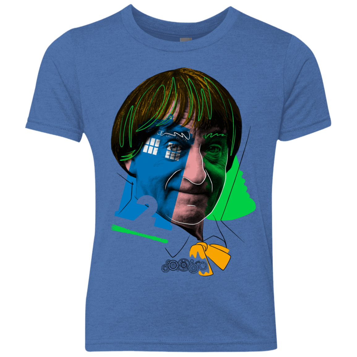 T-Shirts Vintage Royal / YXS Doctor Warwhol 2 Youth Triblend T-Shirt