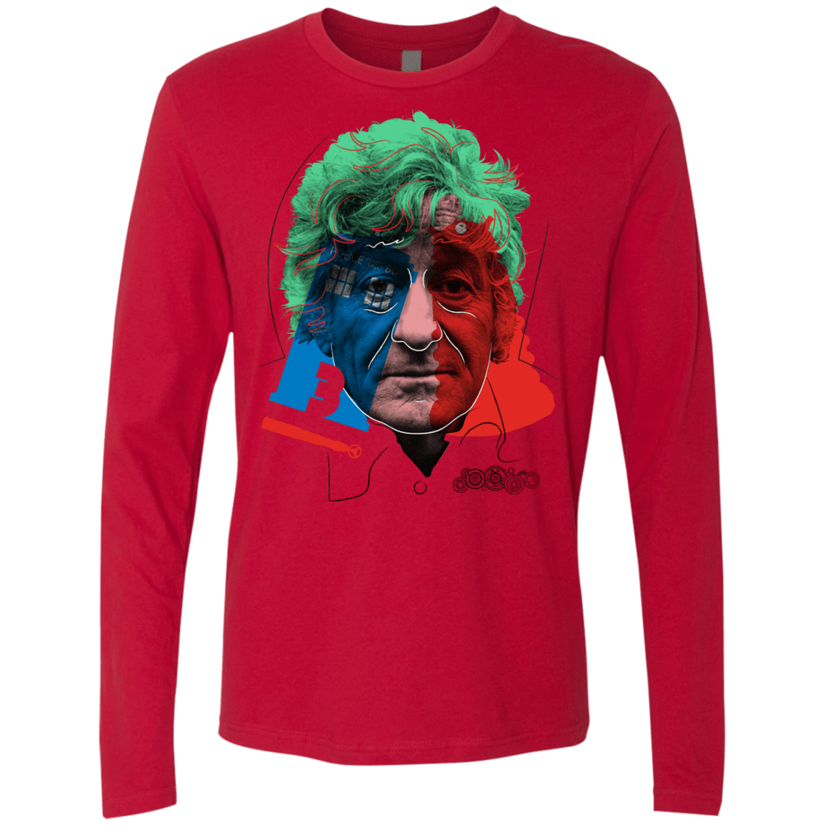 T-Shirts Red / S Doctor Warwhol 3 Men's Premium Long Sleeve