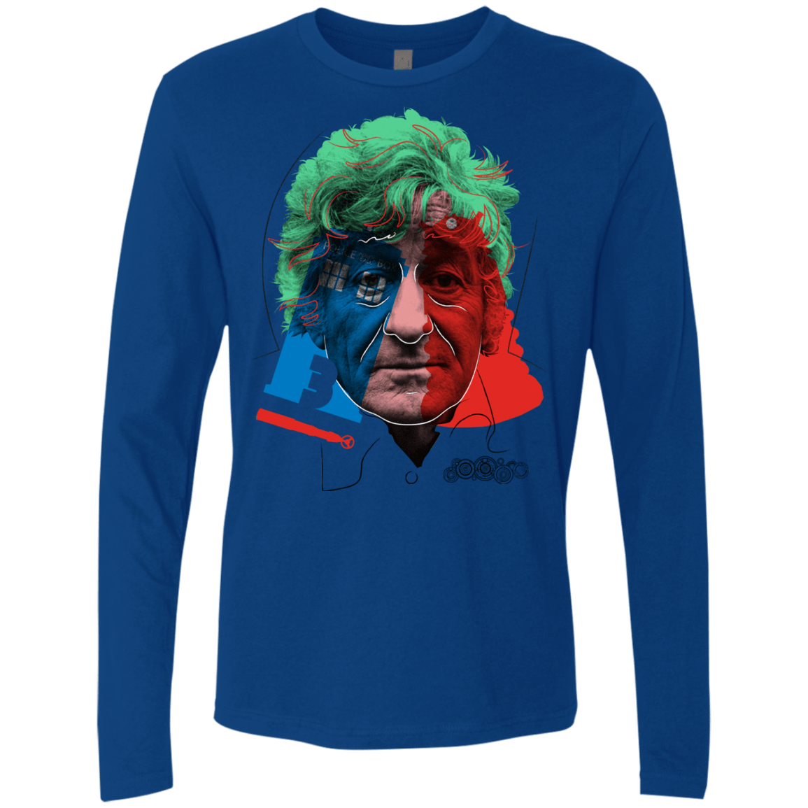 T-Shirts Royal / S Doctor Warwhol 3 Men's Premium Long Sleeve