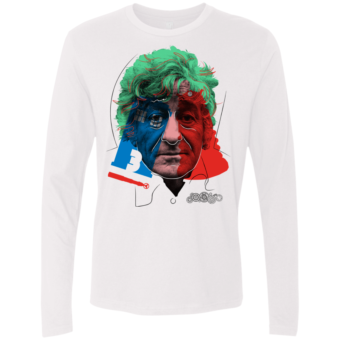 T-Shirts White / S Doctor Warwhol 3 Men's Premium Long Sleeve