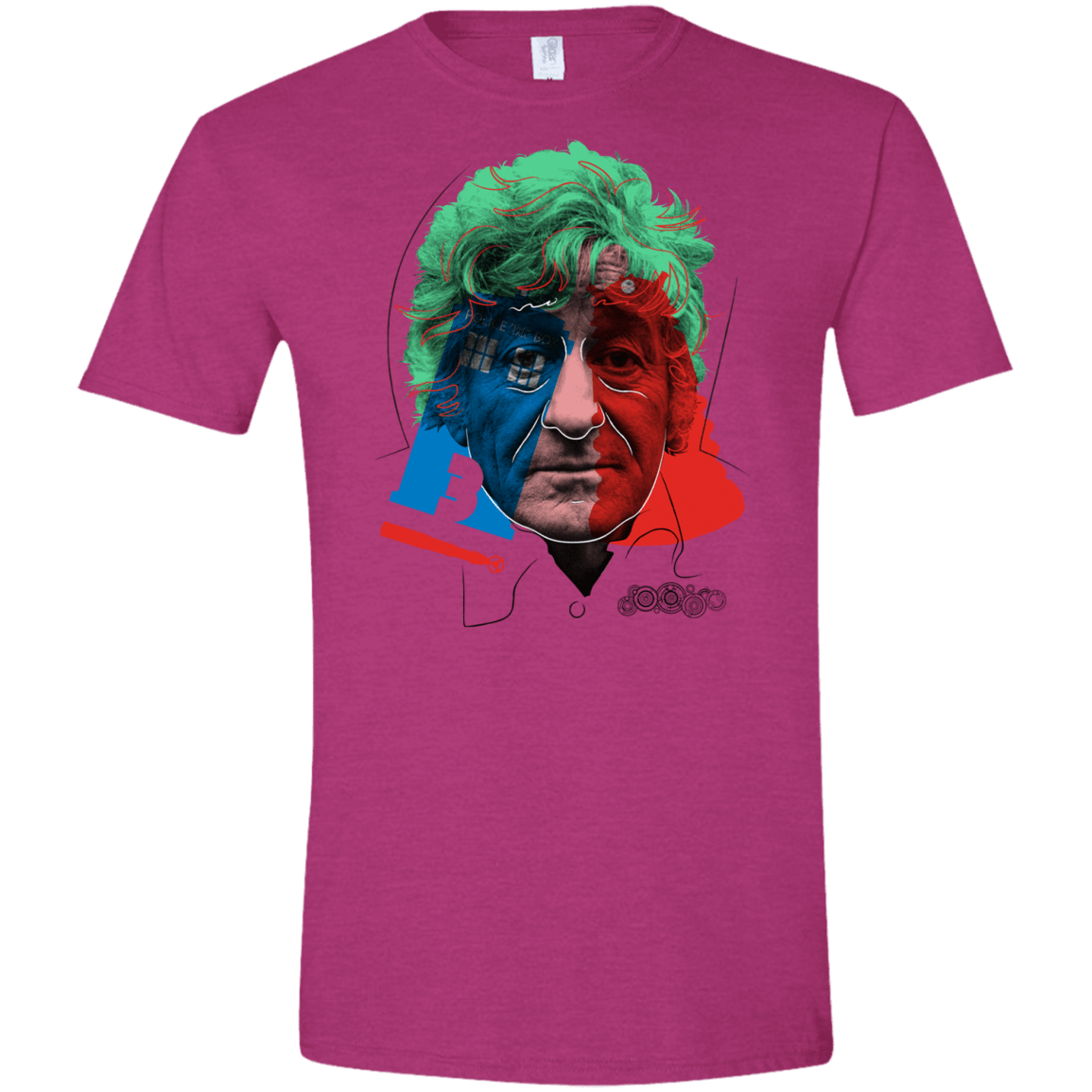 T-Shirts Antique Heliconia / S Doctor Warwhol 3 Men's Semi-Fitted Softstyle