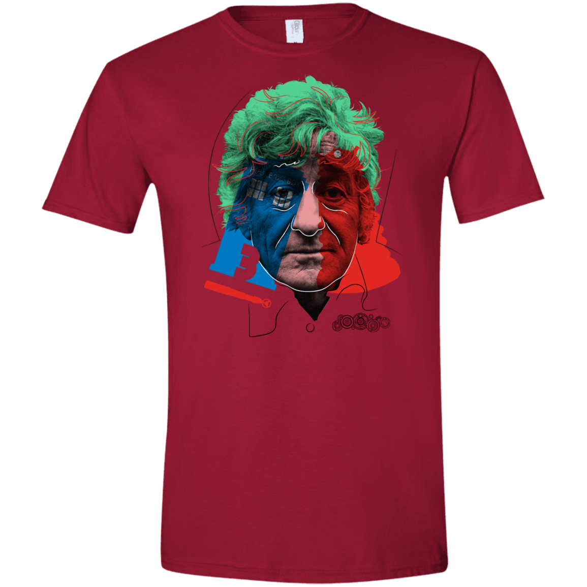 T-Shirts Cardinal Red / S Doctor Warwhol 3 Men's Semi-Fitted Softstyle