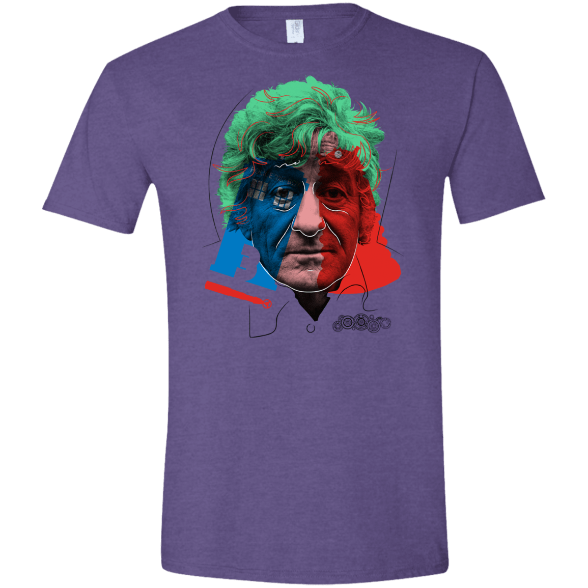 T-Shirts Heather Purple / S Doctor Warwhol 3 Men's Semi-Fitted Softstyle