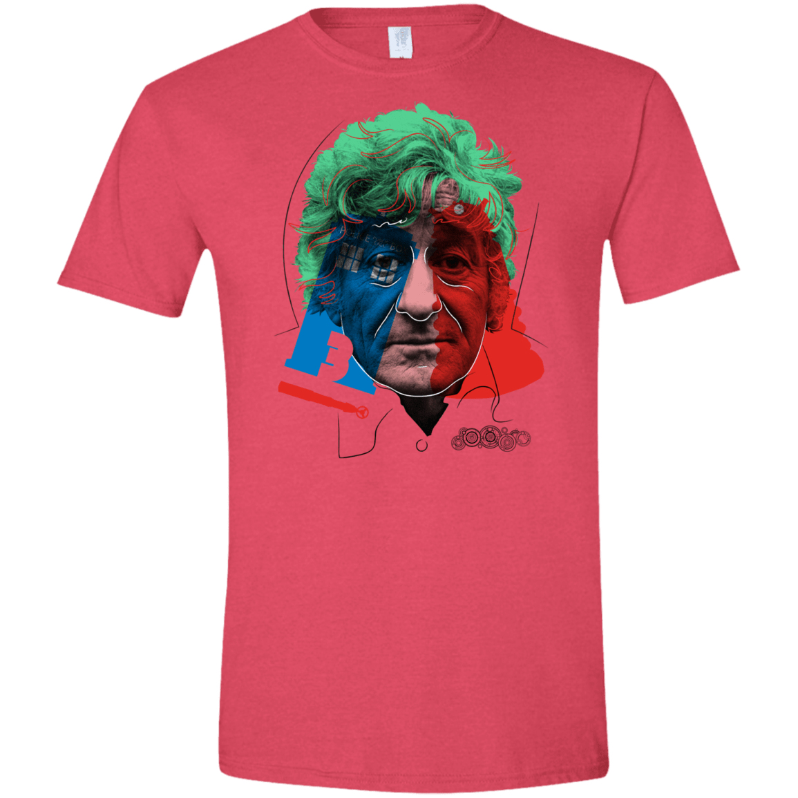 T-Shirts Heather Red / S Doctor Warwhol 3 Men's Semi-Fitted Softstyle