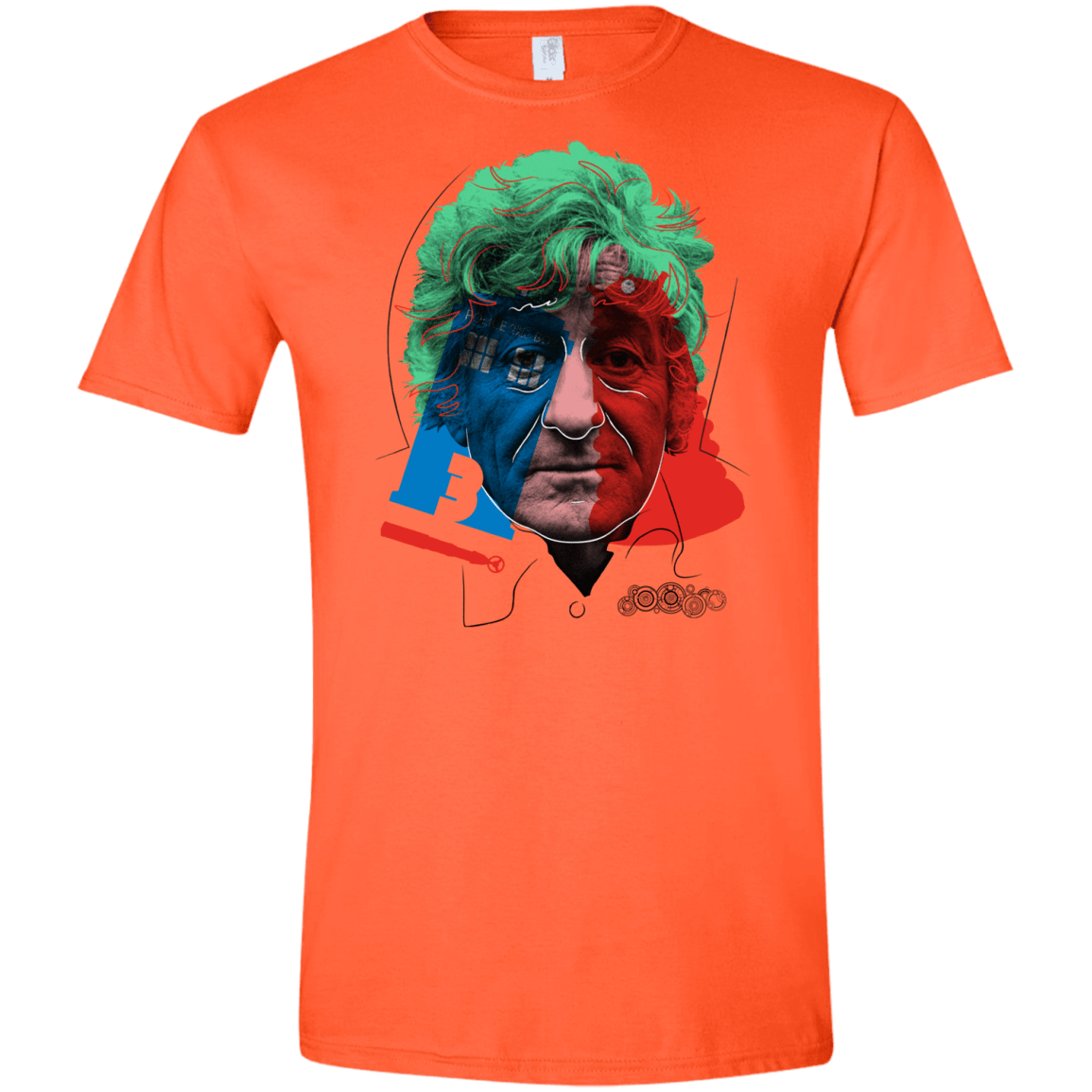 T-Shirts Orange / S Doctor Warwhol 3 Men's Semi-Fitted Softstyle