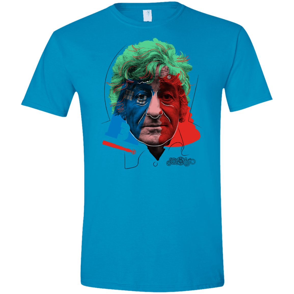 T-Shirts Sapphire / S Doctor Warwhol 3 Men's Semi-Fitted Softstyle