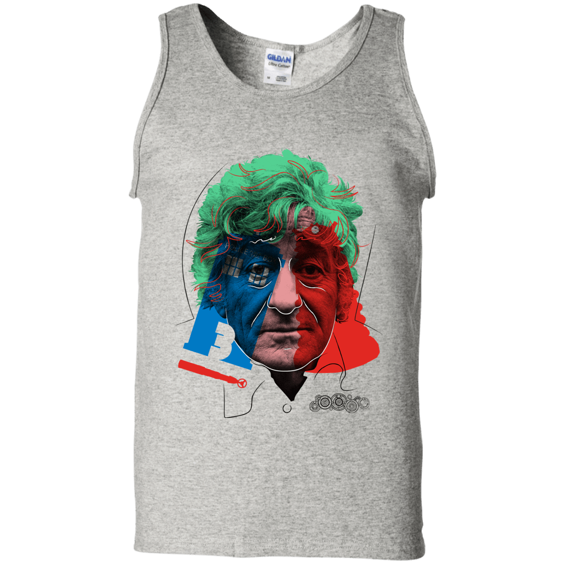 T-Shirts Ash / S Doctor Warwhol 3 Men's Tank Top