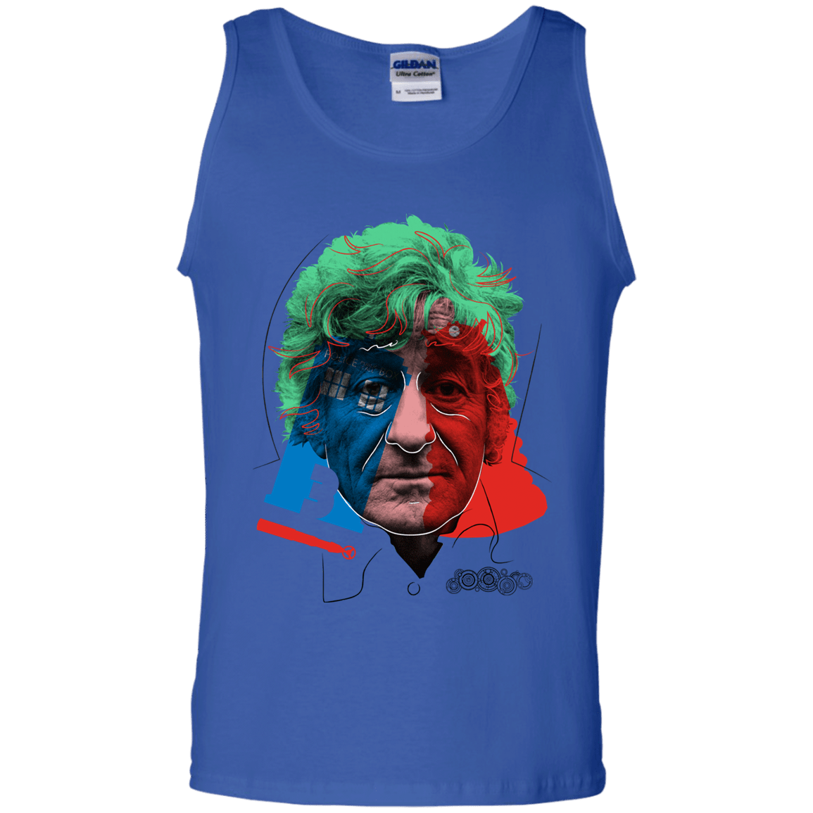 T-Shirts Royal / S Doctor Warwhol 3 Men's Tank Top