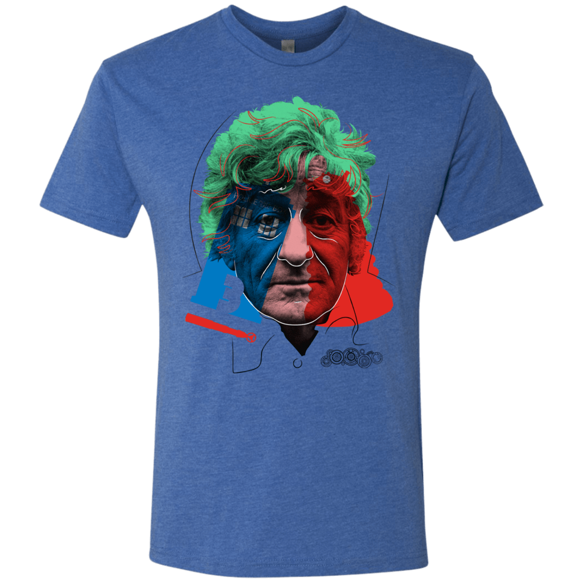 T-Shirts Vintage Royal / S Doctor Warwhol 3 Men's Triblend T-Shirt
