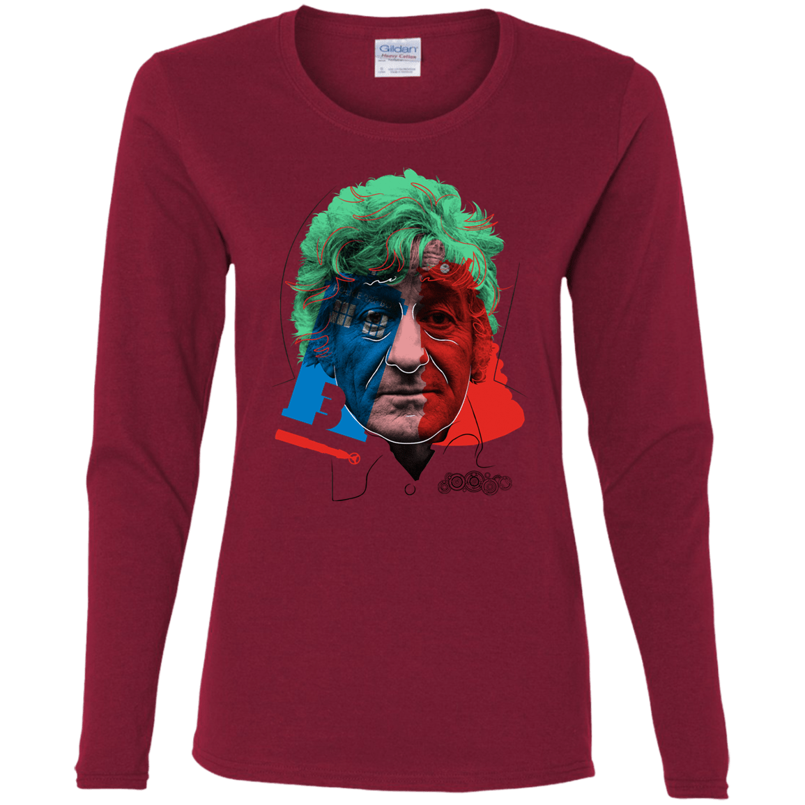 T-Shirts Cardinal / S Doctor Warwhol 3 Women's Long Sleeve T-Shirt