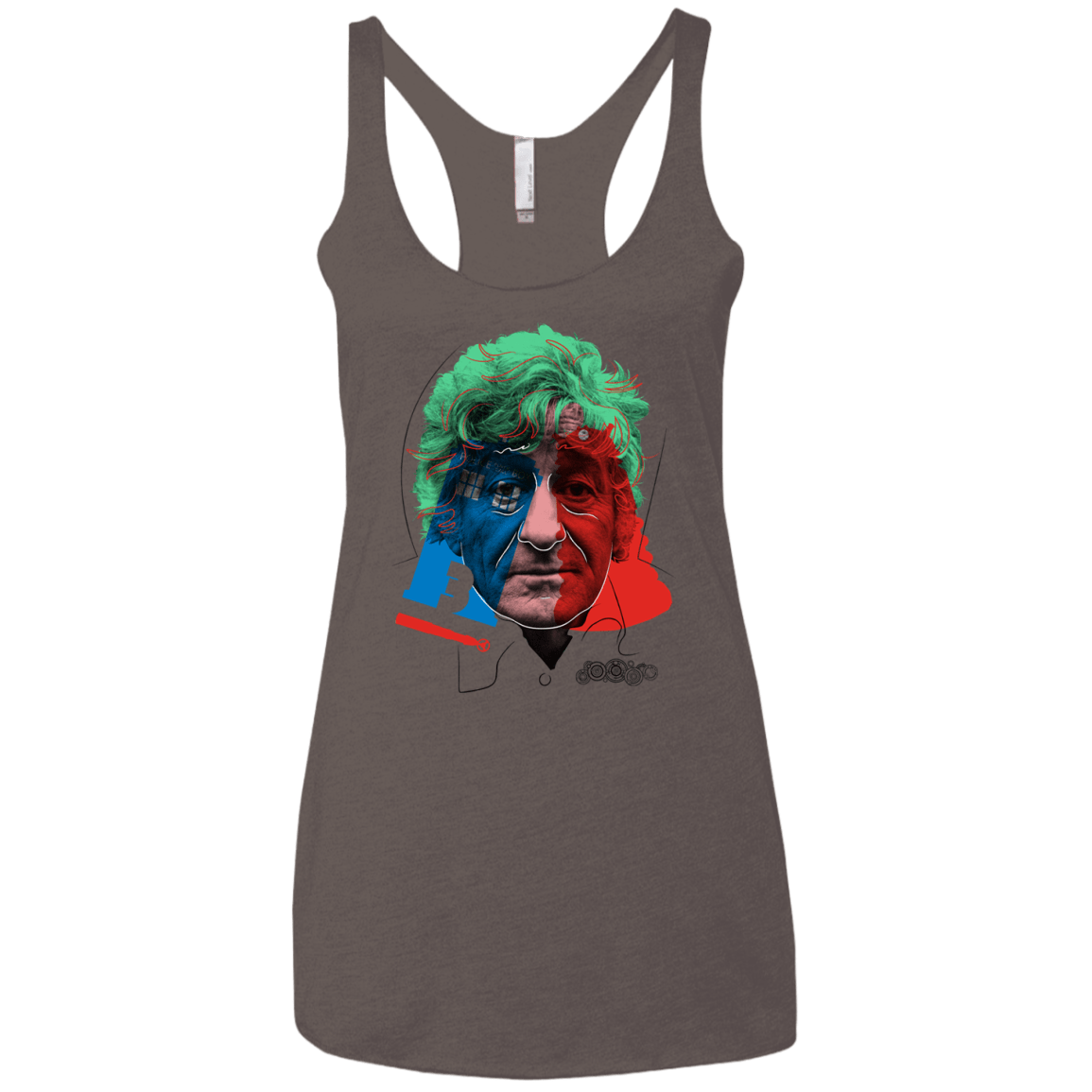 T-Shirts Macchiato / X-Small Doctor Warwhol 3 Women's Triblend Racerback Tank