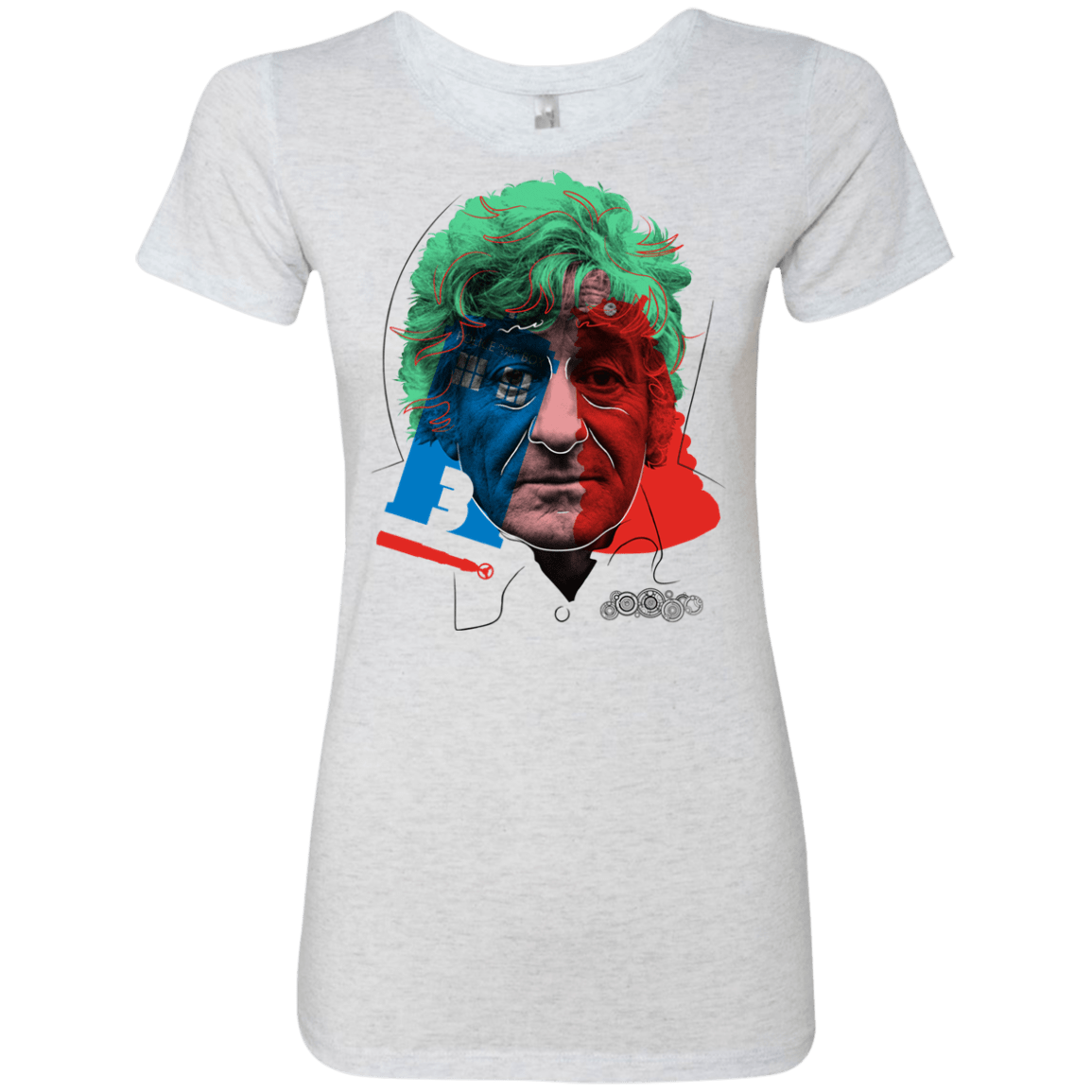 T-Shirts Heather White / S Doctor Warwhol 3 Women's Triblend T-Shirt