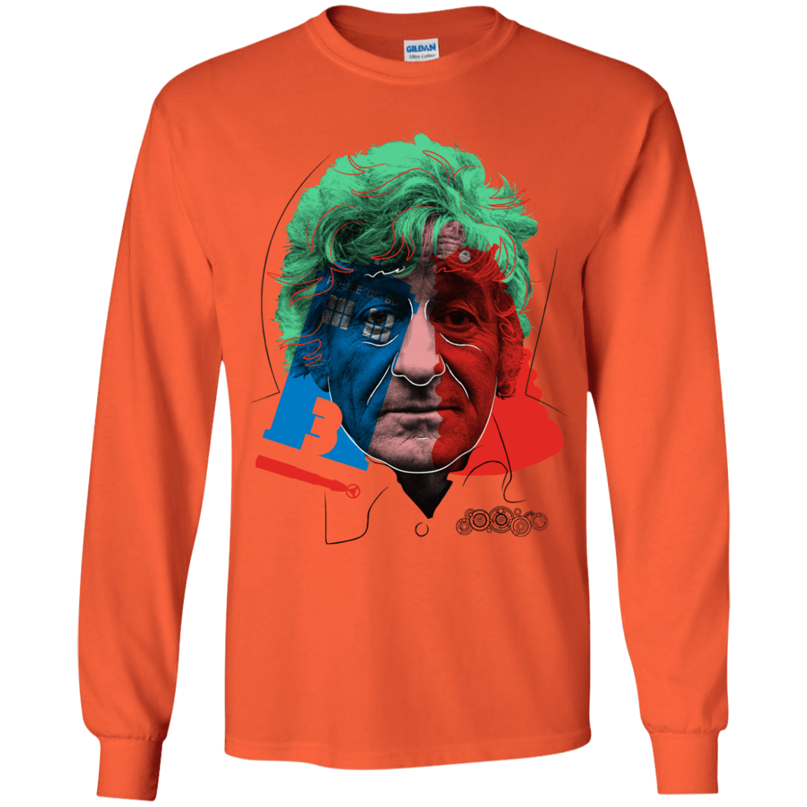 T-Shirts Orange / YS Doctor Warwhol 3 Youth Long Sleeve T-Shirt
