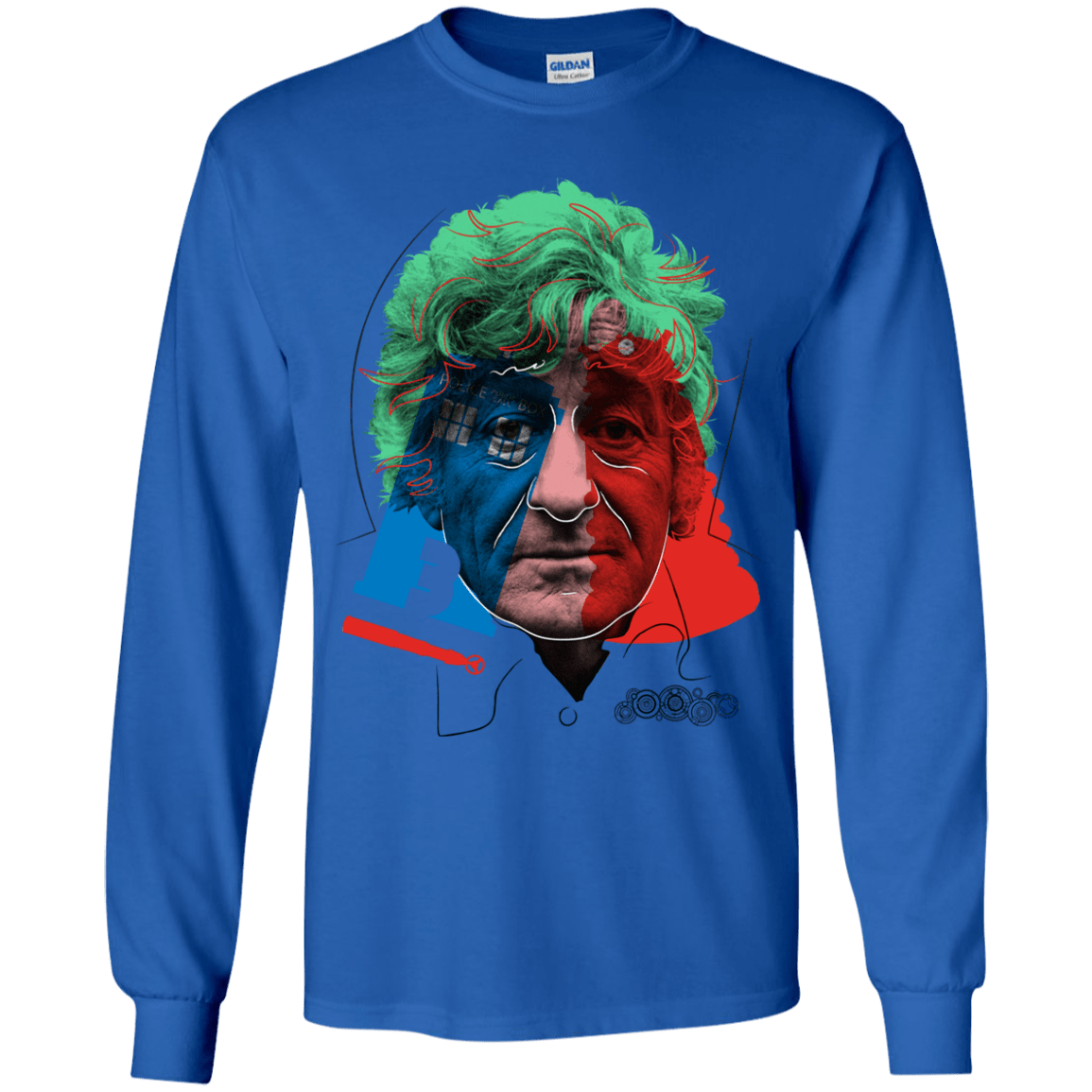 T-Shirts Royal / YS Doctor Warwhol 3 Youth Long Sleeve T-Shirt