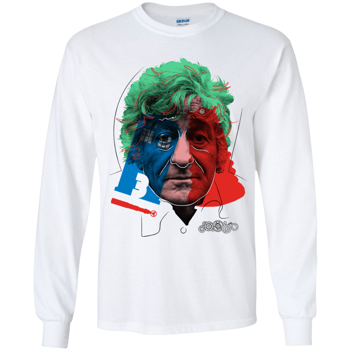 T-Shirts White / YS Doctor Warwhol 3 Youth Long Sleeve T-Shirt