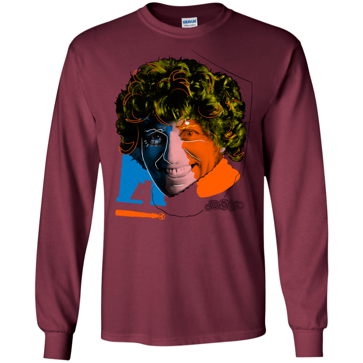 T-Shirts Maroon / S Doctor Warwhol 4 Men's Long Sleeve T-Shirt