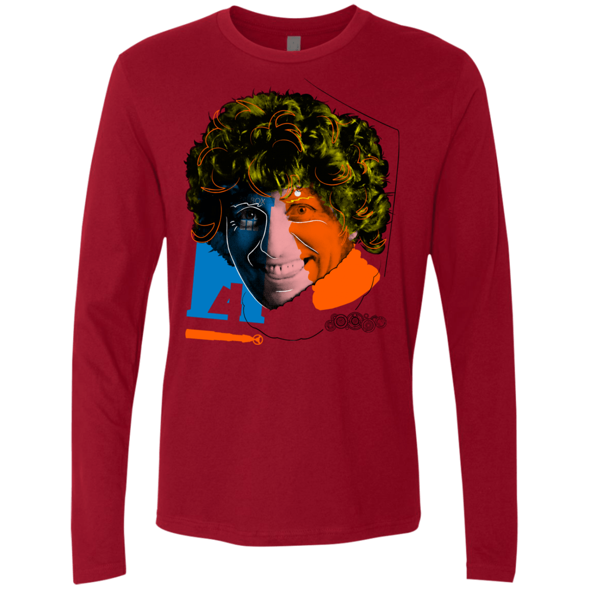 T-Shirts Cardinal / S Doctor Warwhol 4 Men's Premium Long Sleeve