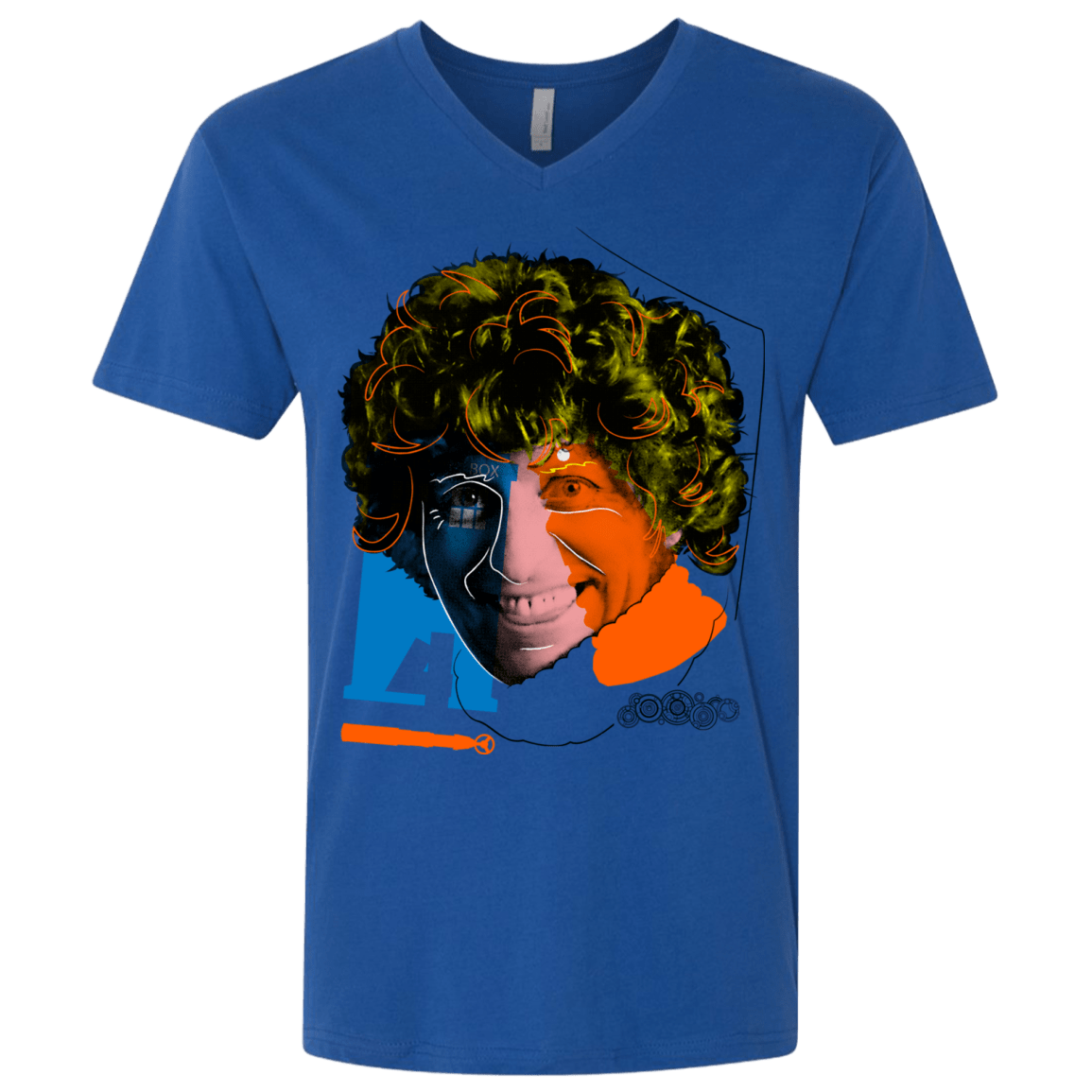 T-Shirts Royal / X-Small Doctor Warwhol 4 Men's Premium V-Neck