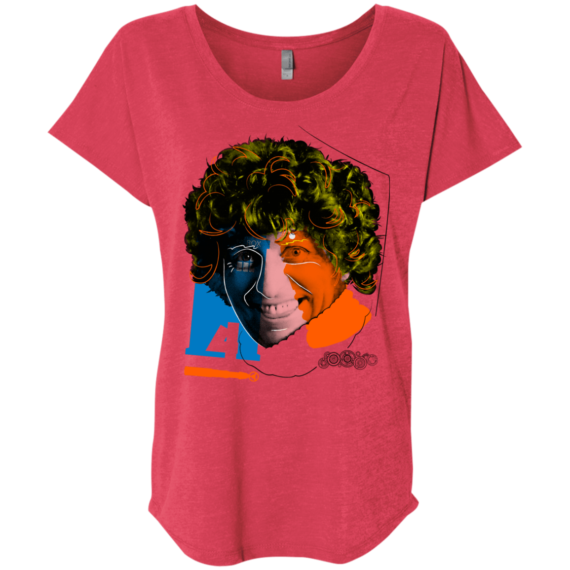T-Shirts Vintage Red / X-Small Doctor Warwhol 4 Triblend Dolman Sleeve