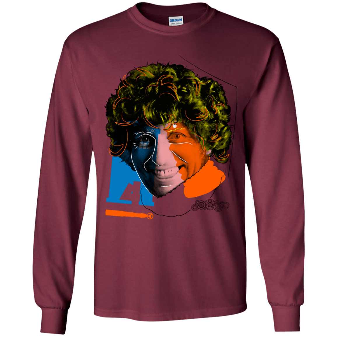 T-Shirts Maroon / YS Doctor Warwhol 4 Youth Long Sleeve T-Shirt