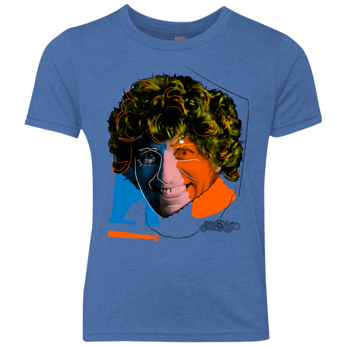 T-Shirts Vintage Royal / YXS Doctor Warwhol 4 Youth Triblend T-Shirt