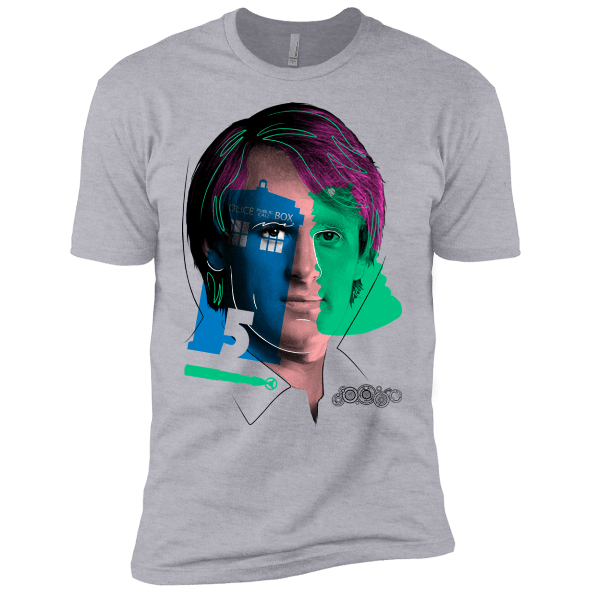 T-Shirts Heather Grey / YXS Doctor Warwhol 5 Boys Premium T-Shirt