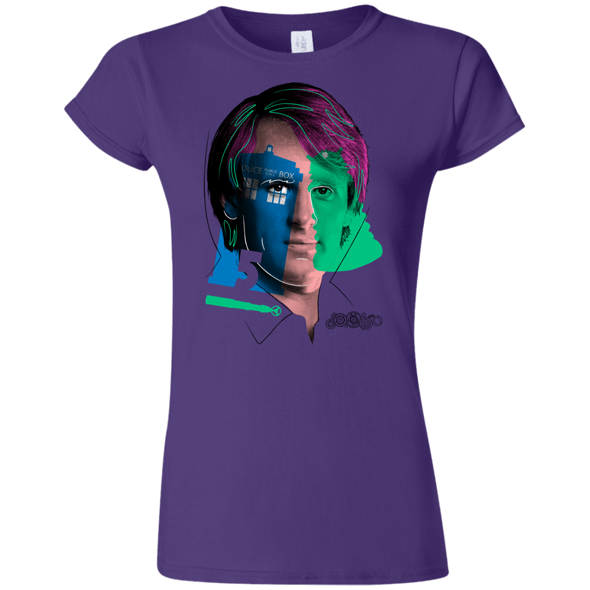 T-Shirts Purple / S Doctor Warwhol 5 Junior Slimmer-Fit T-Shirt