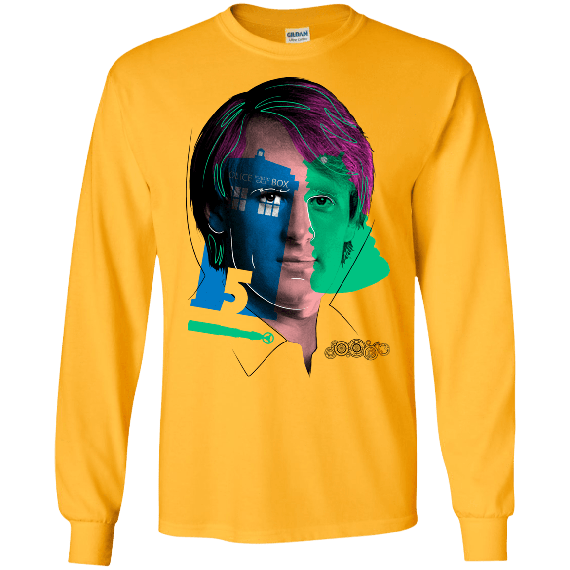 T-Shirts Gold / S Doctor Warwhol 5 Men's Long Sleeve T-Shirt