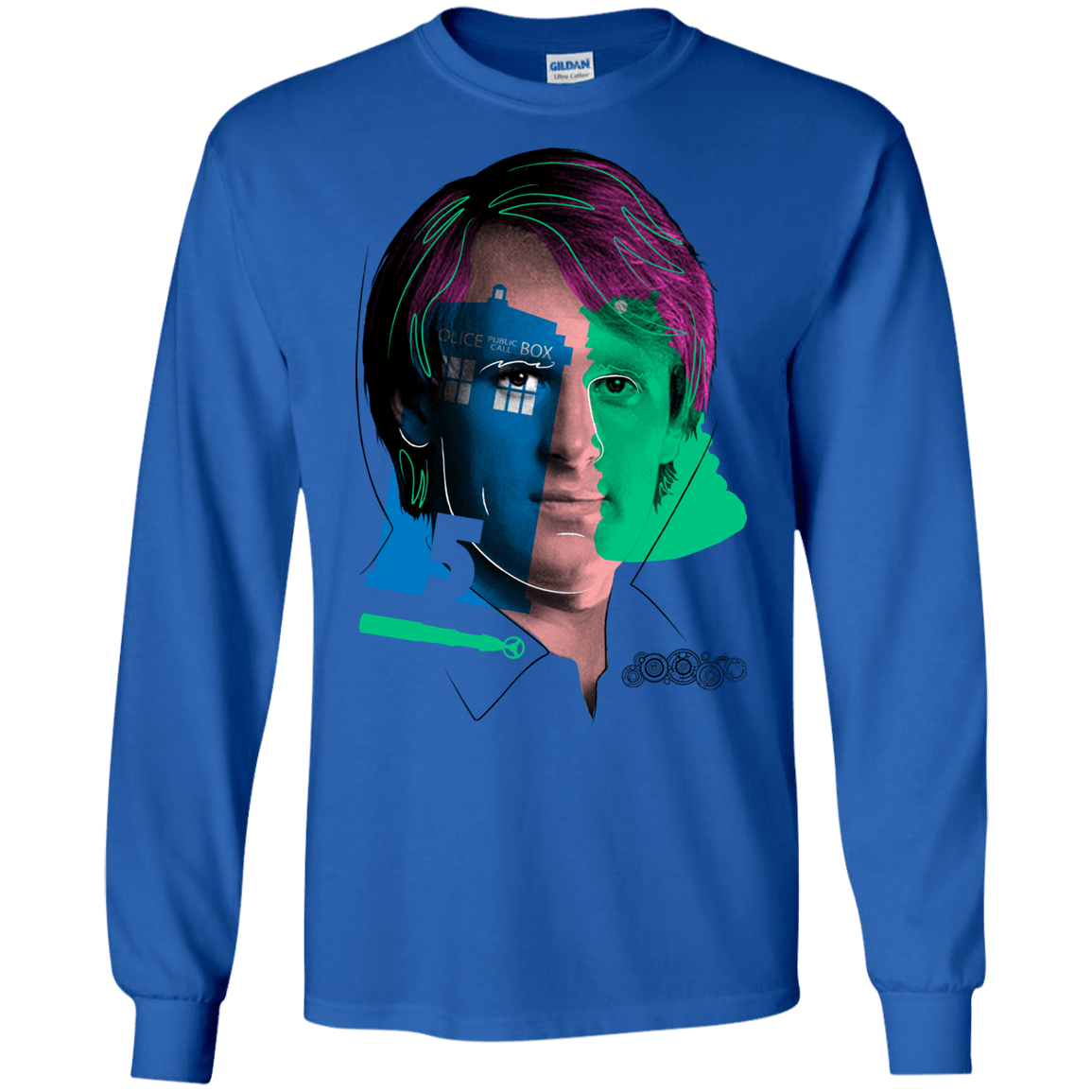 T-Shirts Royal / S Doctor Warwhol 5 Men's Long Sleeve T-Shirt