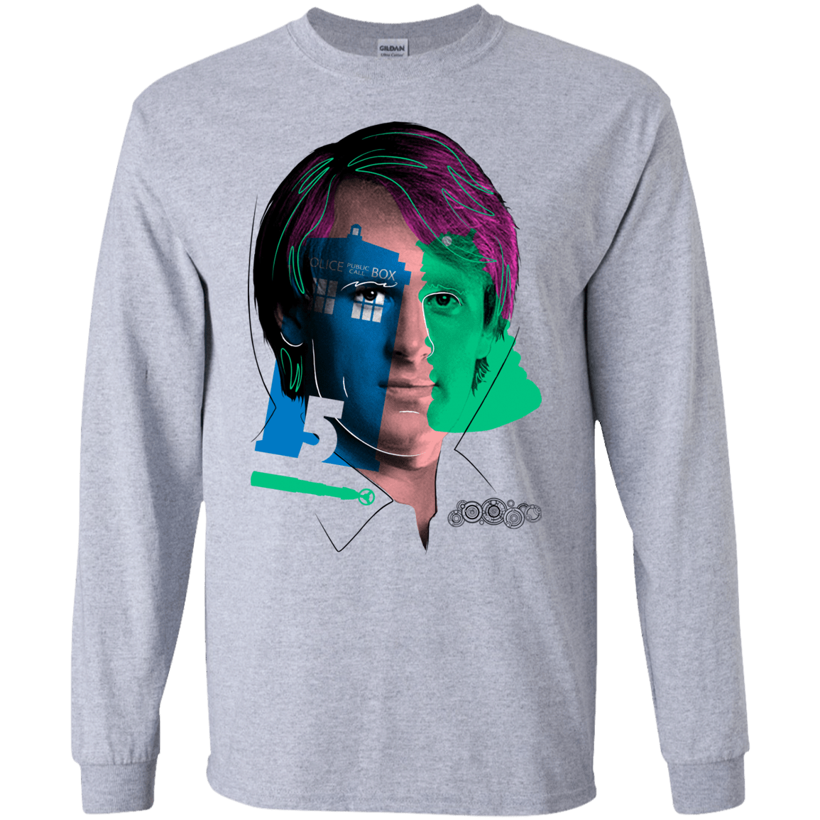 T-Shirts Sport Grey / S Doctor Warwhol 5 Men's Long Sleeve T-Shirt