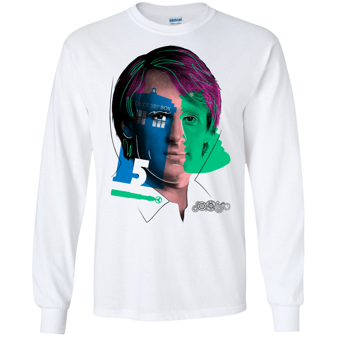 T-Shirts White / S Doctor Warwhol 5 Men's Long Sleeve T-Shirt