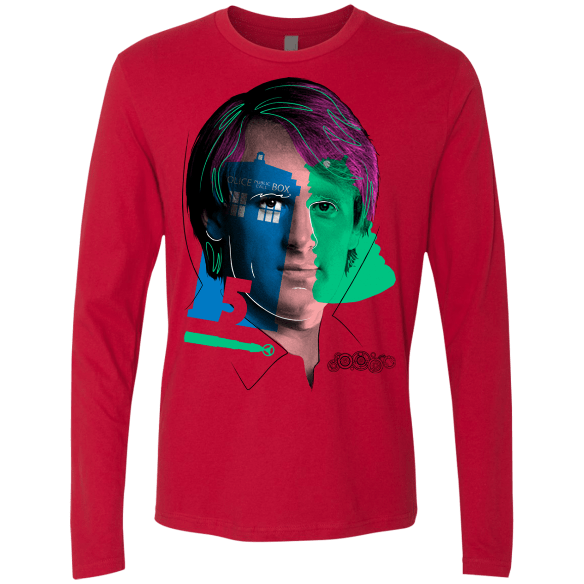 T-Shirts Red / S Doctor Warwhol 5 Men's Premium Long Sleeve
