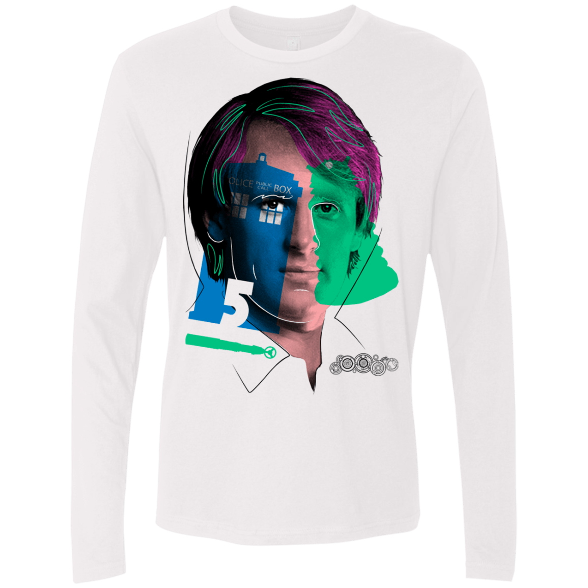 T-Shirts White / S Doctor Warwhol 5 Men's Premium Long Sleeve