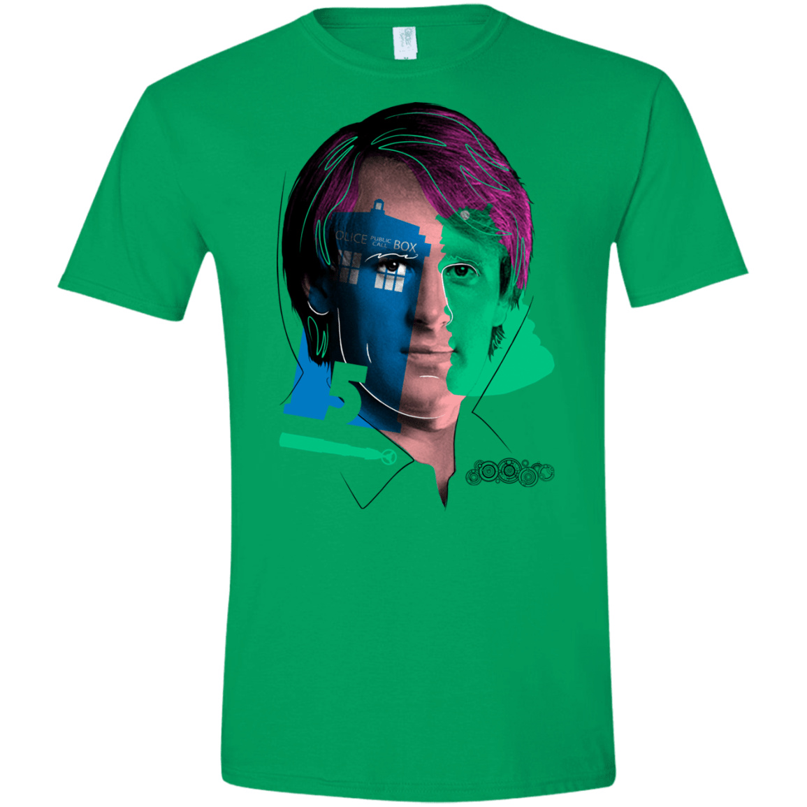 T-Shirts Irish Green / S Doctor Warwhol 5 Men's Semi-Fitted Softstyle