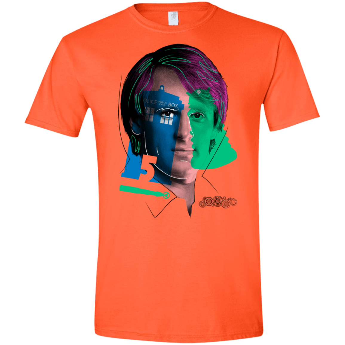 T-Shirts Orange / S Doctor Warwhol 5 Men's Semi-Fitted Softstyle