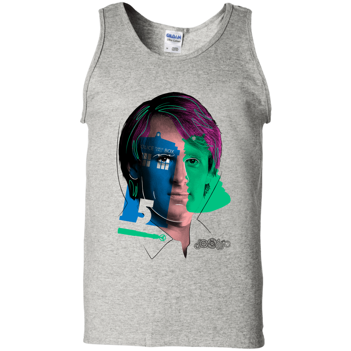 T-Shirts Ash / S Doctor Warwhol 5 Men's Tank Top