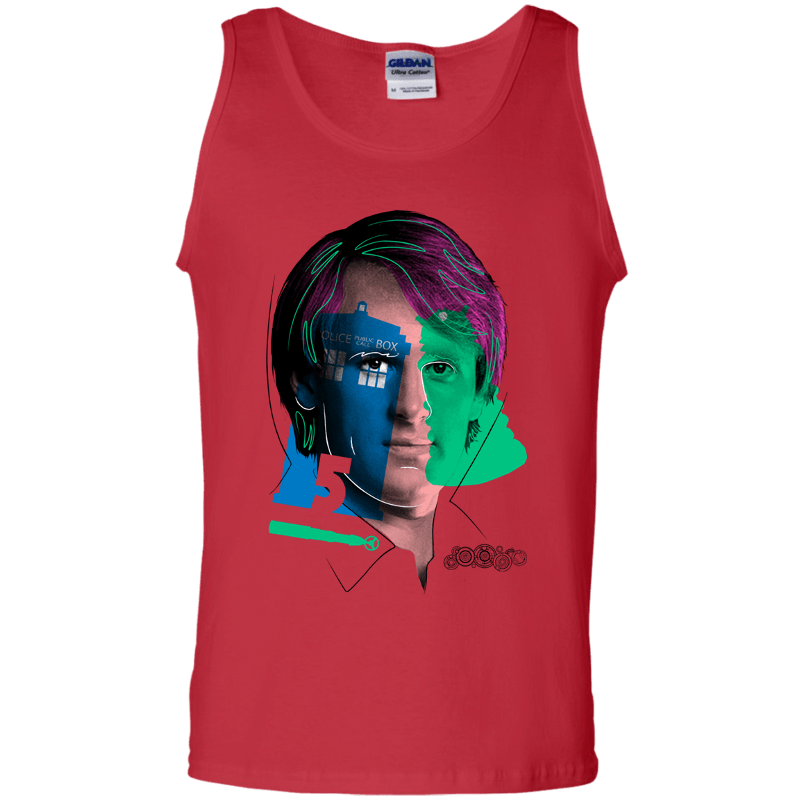 T-Shirts Red / S Doctor Warwhol 5 Men's Tank Top