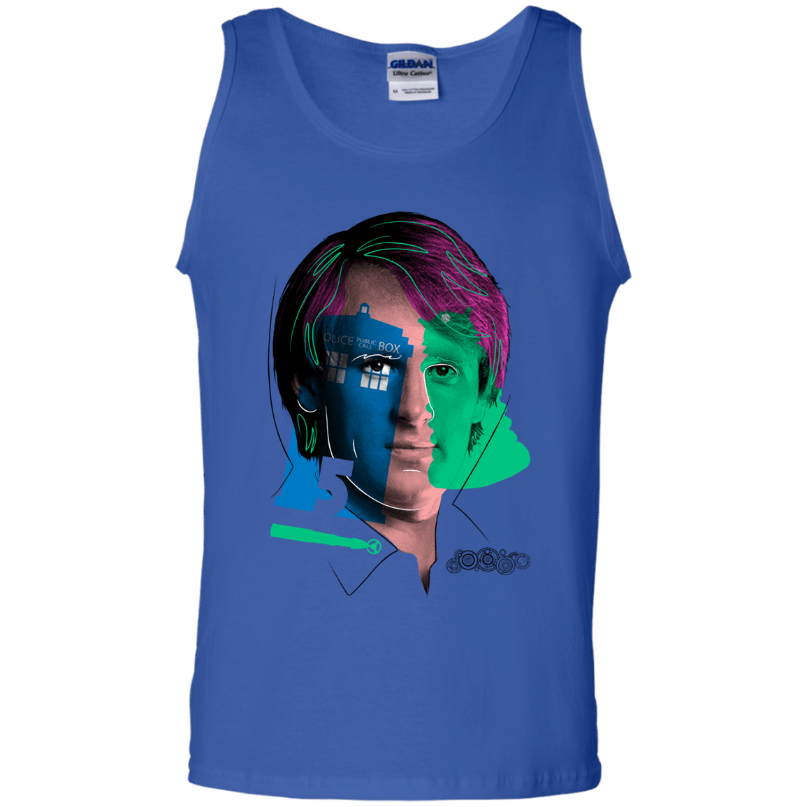 T-Shirts Royal / S Doctor Warwhol 5 Men's Tank Top