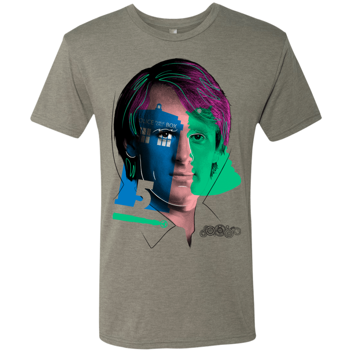 T-Shirts Venetian Grey / S Doctor Warwhol 5 Men's Triblend T-Shirt